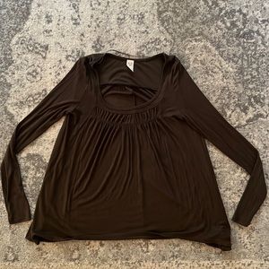 Free people baby doll long sleeve top size Medium